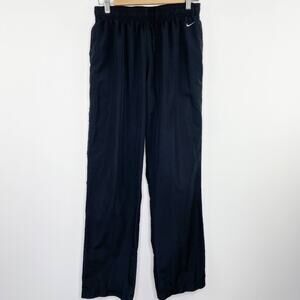 Nike Black Straight Leg Activewear Drawstring Pants Women's Size Medium M